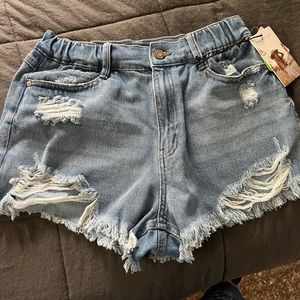 High rise Mom Jean shorts